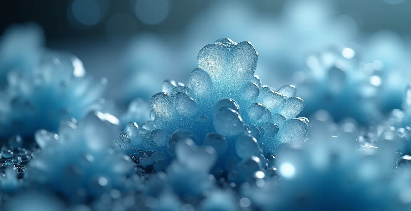 Abstracte visualisatie van database opschoning en GDPR compliance proces