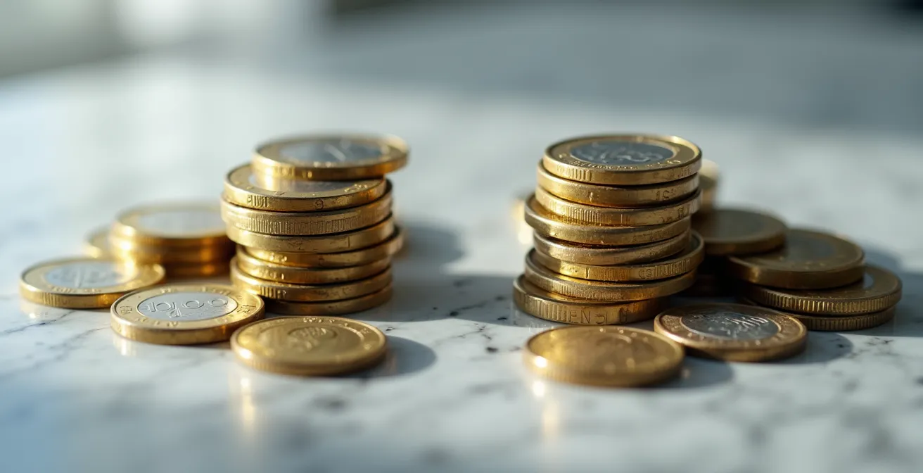 Grafische voorstelling van belastingvoordeel bij verschillende pensioenspaarbedragen